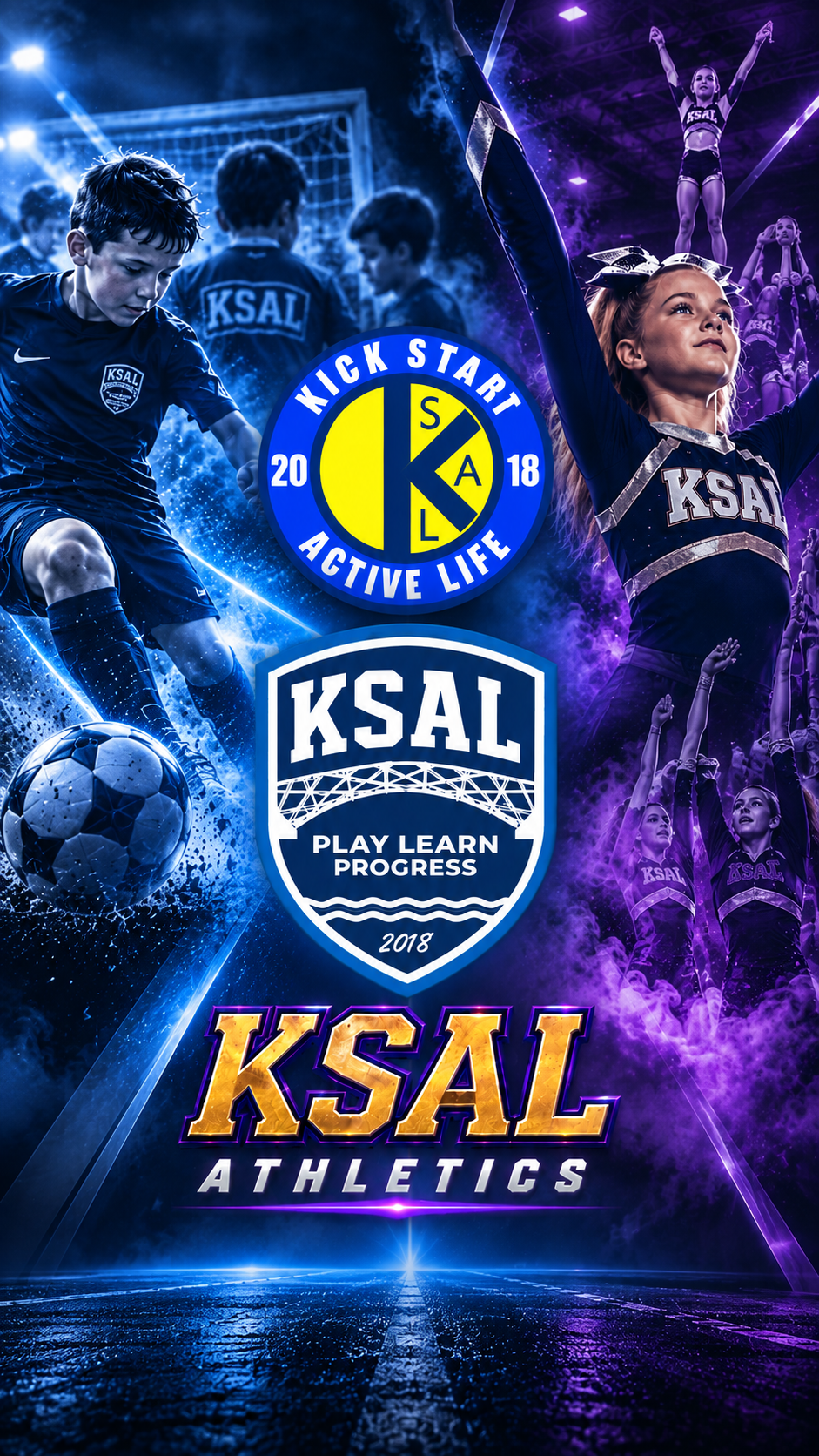 KSAL, KSAL Football and KSAL Athletics brand marks